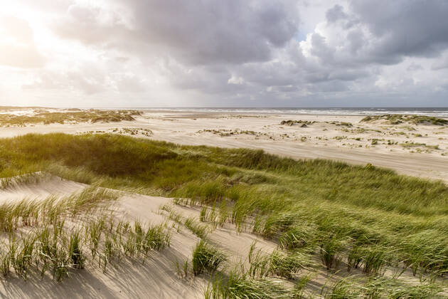 Norderney. 16 AUG 2021. Wolken über der Dünenlandschaft am Ostheller von Norderney. OSTFRIESLAND. Ostfriesische Inseln. Copyright: JanisMEYER Priller&MAUG JMY9F0379X