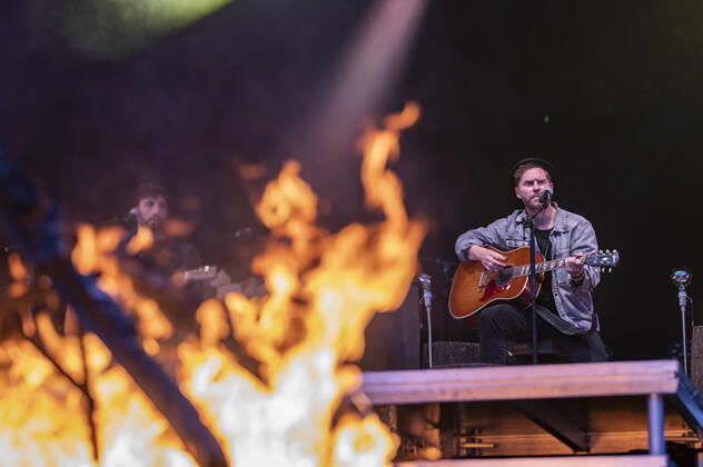 Bilder des Jahres 2021, Entertainment 08 August Entertainment Themen der Woche KW34 News Bilder des Tages Johannes Oerding live beim Vor Deiner Tür Open Air im Steigerwaldstadion. Erfurt, 23.08.2021