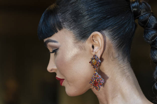 Met Gala 2021 departures from The Pierre hotel Megan Fox wearing dress by Peter Dundas departs The Pierre Hotel for Met Gala Celebrating In America: A Lexicon Of Fashion. New York New York United States Copyright: LevxRadin