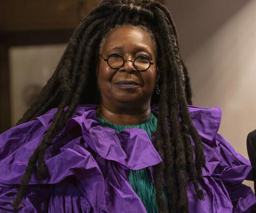 Met Gala 2021 departures from The Pierre hotel Whoopi Goldberg wearing dress by Valentino departs The Pierre Hotel for Met Gala Celebrating In America: A Lexicon Of Fashion. New York New York United States Copyright: LevxRadin