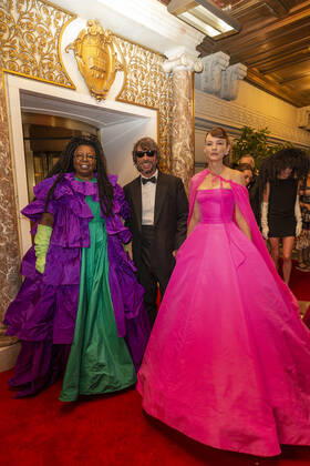 Met Gala 2021 departures from The Pierre hotel Whoopi Goldberg, Pierpaolo Piccioli, Carey Mulligan depart The Pierre Hotel for Met Gala Celebrating In America: A Lexicon Of Fashion. New York New York United States Copyright: LevxRadin