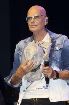 Fritz Puppel von City beim Pressetermin anlässlich ihrer Abschiedstour 50 Jahre City - Die letzte Runde im Kesselhaus der Kulturbrauerei. Berlin, 14.09.2021