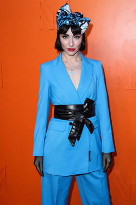 MARCELL VON BERLIN Spring Summer 2021 Runway Fashion Show - Arrivals BEVERLY HILLS, LOS ANGELES, CALIFORNIA, USA - SEPTEMBER 16: Rapper Qveen Herby arrives at the MARCELL VON BERLIN Spring Summer 2021 Runway Fashion Show held at the Sheats Goldstein Residence on September 16, 2021 in Beverly Hills, Los Angeles, California, United States. Beverly Hills California United States collin-marcellv210916_npekV  Copyright: xImagexPressxAgencyx