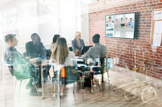  Business Team Having Video Conference model released, Symbolfoto, 12.10.2020, Copyright: xAndreyPopovx Panthermedia22370383