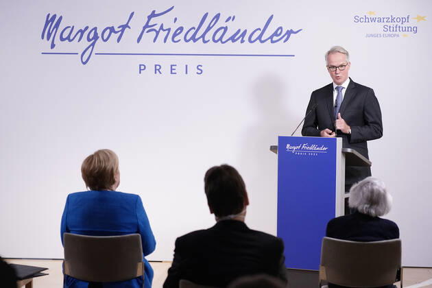 Verleihung des Margot-Friedlaender-Preis 2021 Aktuell,20.09.2021,Berlin, Henrik Ahlers der Vorsitzende der Geschaeftsfuehrung EY bei der Verleihung des Margot-Friedlaender-Preis Berlin Berlin Deutschland