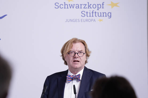 Verleihung des Margot-Friedlaender-Preis 2021 Aktuell,20.09.2021,Berlin, Andre Schmitz-Schwarzkopf bei seiner Rede bei der Verleihung des Margot-Friedlaender-Preis 2021 Berlin Berlin Deutschland