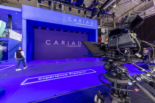 Cariad SE (Eigenschreibweise CARIAD) ist eine Automotive-Software-Tochter im Volkswagen-Konzern. Der Konzern bündelt in ihr seine Software-Entwicklung, einschließlich der Arbeit an einer einheitlichen Software-Plattform für alle Pkw-Marken des Volkswagen-Konzerns, dem vw.os und der Volkswagen Automotive Cloud. IAA MOBILITY in München. DEU, Deutschland, Bayern, München, Munich.06.09.2021.