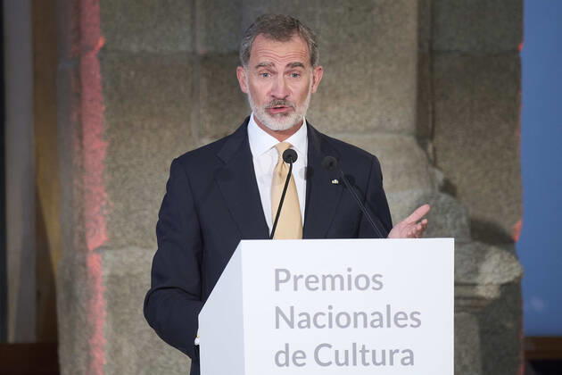 28-09-2021 Prado King Felipe during the 2018 and 2019 national culture awards at the Prado museum in Madrid. No Spain Â  Copyright: xPPEx