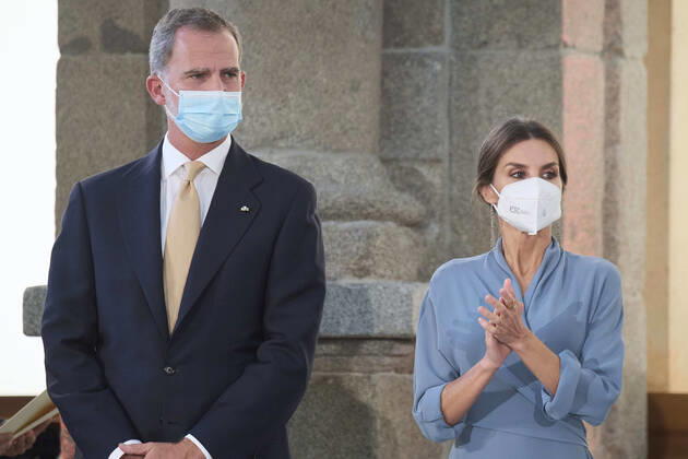 28-09-2021 Prado Queen Letizia and King Felipe during the 2018 and 2019 national culture awards at the Prado museum in Madrid. No Spain Â  Copyright: xPPEx