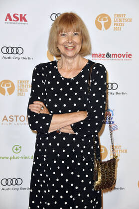 Ursela Monn bei der 63. Verleihung vom Ernst-Lubitsch-Preis 2021 in der Astor Film Lounge. Berlin, 28.09.2021