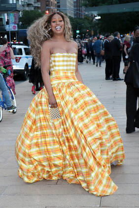 NEW YORK, NY - SEPTEMBER 30: Laverne Cox at the New York City Ballet s 2021 Fall Fashion Gala at Lincoln Center Plaza in New York September 30, 2021 Copyright: xRWx