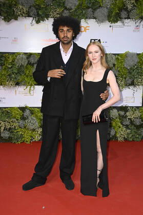 Langston Uibel und Gina Stiebitz bei der 71. Verleihung des Deutschen Filmpreises 2021 im Palais am Funkturm in der Messe Berlin. Berlin, 01.10.2021