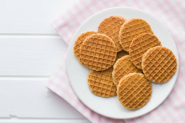  Sweet waffle biscuits., 13.10.2020, Copyright: xjirkaejcx Panthermedia26635101