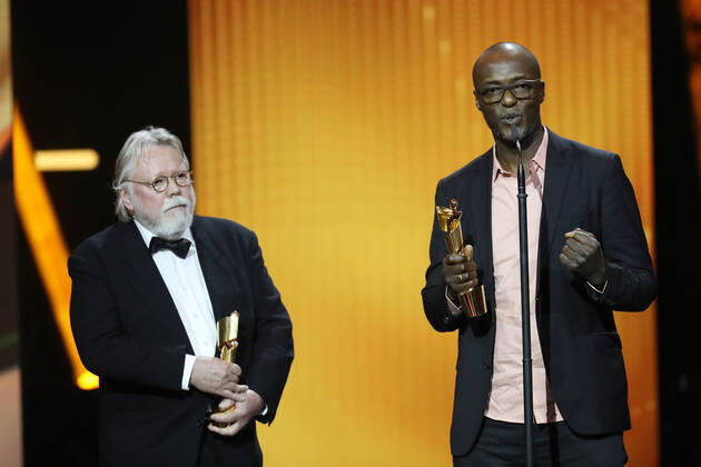 Deutscher Filmpreis 2021 BESTE TONGESTALTUNG Pascal Capitolin, Richard Borowski · A SYMPHONY OF NOISE bei der Show während der Verleihung Deutscher Filmpreis 2021 in der Messe Berlin Copyright: xEventpressxRadkex