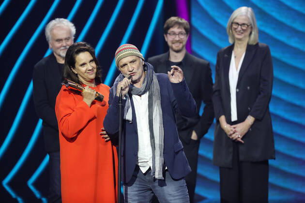 Deutscher Filmpreis 2021 BESTER DOKUMENTARFILM HERR BACHMANN UND DEINE KLASSE · Maria Speth bei der Show während der Verleihung Deutscher Filmpreis 2021 in der Messe Berlin Copyright: xEventpressxRadkex