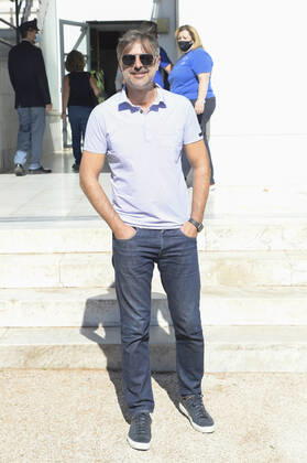 October 9, 2021, Rome, Italy: Beppe Convertini attends the Tennis & Friends event organized by the Agostino Gemelli University Polyclinic Foundation and CONI, in favor of Health and Sport for the development of psychophysical well-being which was held at the Foro Italico. Rome Italy - ZUMAs197 20211009_zaa_s197_088 Copyright: xMarioxCartellix