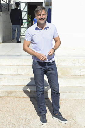 October 9, 2021, Rome, Italy: Beppe Convertini attends the Tennis & Friends event organized by the Agostino Gemelli University Polyclinic Foundation and CONI, in favor of Health and Sport for the development of psychophysical well-being which was held at the Foro Italico. Rome Italy - ZUMAs197 20211009_zaa_s197_095 Copyright: xMarioxCartellix