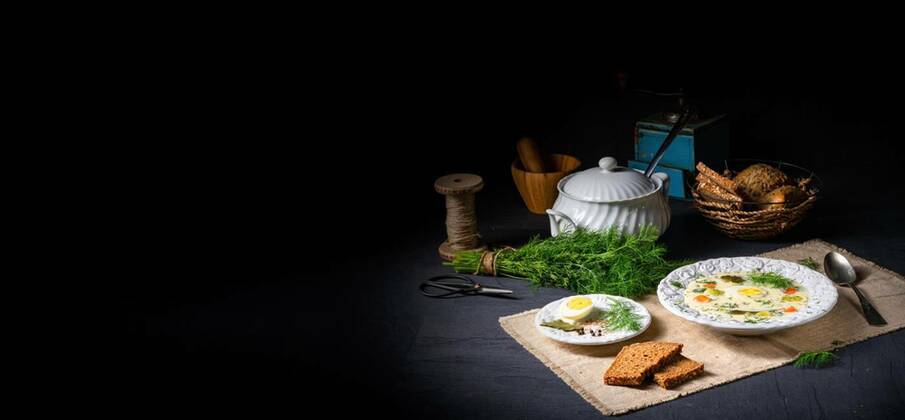  Dill soup with egg and fresh dill, 14.10.2020, Copyright: xDar1930x Panthermedia28459073