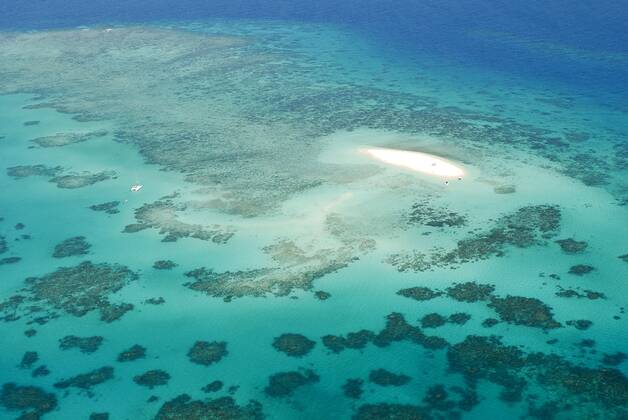 Great Barrier Reef von oben, Australien, Queensland Great Barrier Reef from above, Australia, Queensland BLWS655243