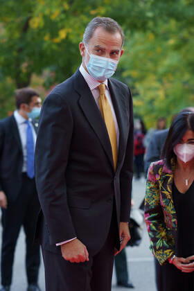 October 27, 2021, Madrid, Spain: King Felipe VI attends the delivery of the Doctor Juan Abarca Abarca Prize international medical science award at the Ritz hotel. Madrid Spain - ZUMAs197 20211027_zaa_s197_268 Copyright: xAtilanoxGarciax