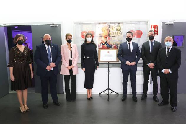 Spanish Queen Letizia Ortiz during inaguration of 21 edition of Opera Prima Film Festival in Tudela, Pamplona on Friday, 29 October 2021 Cordon Press