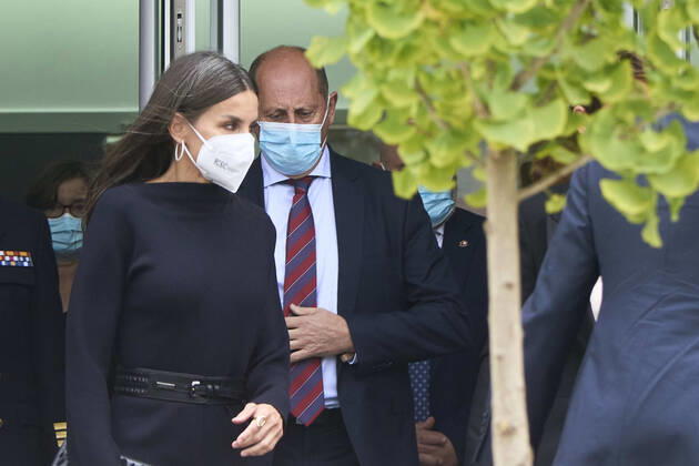 29-10-2021 Madrid Queen Letizia attend the 21st edition of the cinema festival, Opera prima city of Tudela, at the Moncayo cinema in Tudela. No Spain Â  Copyright: xPPEx