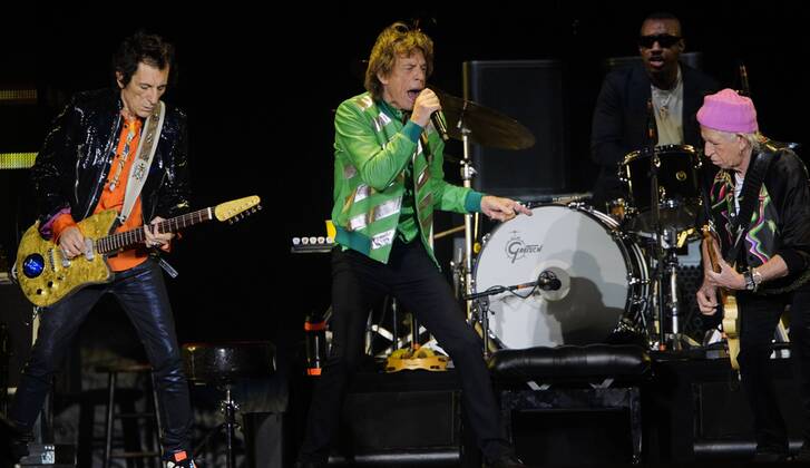 Bilder des Jahres 2021, Entertainment 10 Oktober Entertainment Themen der Woche KW43 Entertainment Bilder des Tages October 29, 2021, Tampa, Florida, USA: The Rolling Stones featuring Ronnie Wood, Steve Jordan, Mick Jagger and Keith Richards perform onstage during the No Filter tour at Raymond James Stadium on Friday, Oct. 29, 2021 in Tampa. Tampa USA - ZUMAs70_ 20211029_zan_s70_039 Copyright: xLuisxSantanax