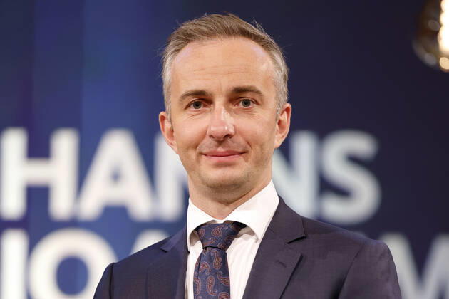 Jan Böhmermann bei der Verleihung des Hanns-Joachim-Friedrichs-Preises 2021 im WDR Funkhaus. Köln, 04.11.2021