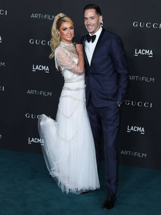 10th Annual LACMA Art + Film Gala 2021 Paris Hilton and fiancÃ Carter Reum arrive at the 10th Annual LACMA Art + Film Gala 2021 held at the Los Angeles County Museum of Art on November 6, 2021 in Los Angeles, California, United States. Los Angeles California United States  Copyright: xImagexPressxAgencyx collin-10thannu211106_np5kE