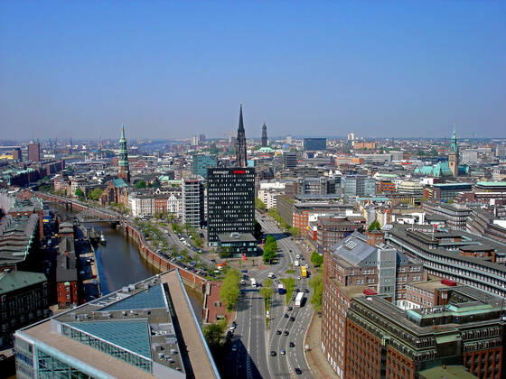 Deutschland, Hamburg, City, Luftaufnahme McPWAL