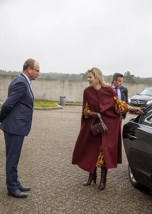 16-11-2021 Kootwijk Queen Maxima arriving for the Prince Bernhard Cultuurfonds Prize 2021 to IVN Nature Education in the former radio station Radio Kootwijk. Â  Copyright: xPPEx