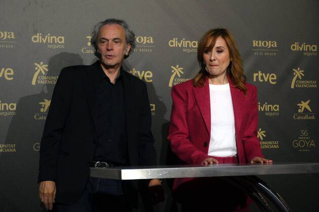 Actors Jose Coronado and Nathalie Poza at photocall for the 36th Goya Awards finalist nominations ceremony in Madrid on Monday, 29 November 2021 Cordon Press