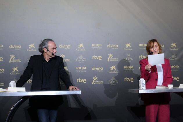 Actors Jose Coronado and Nathalie Poza at photocall for the 36th Goya Awards finalist nominations ceremony in Madrid on Monday, 29 November 2021 Cordon Press