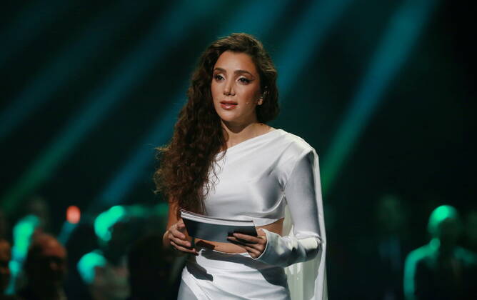 Presenter Gina Dirawi at the 2021 Right Livelihood Award ceremony at Cirkus, in Stockholm, Sweden on December 01, 2021 Stockholm Sweden x1037x,  Copyright: xSörenxAnderssonx xTTx SWEDEN RIGHT LIVELIHOOD AWARD