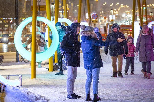 Russia, Moscow. A landscape park by the Paveletskaya Plaza Shopping Mall. KonstantinxKokoshkin