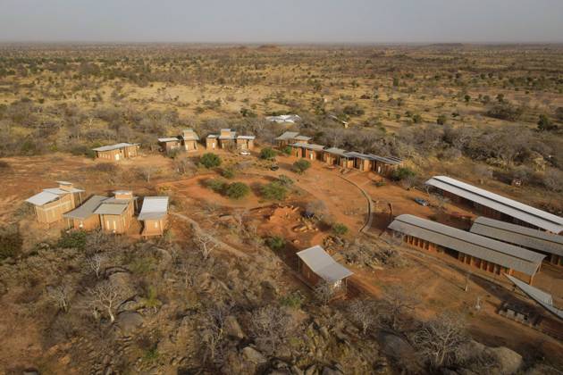 Visit to the elementary school of Gando in the urban commune of Tenkodogo, a project of the Burkinabe architect Diebedo Francis Kere, on February 26, 2021. NicolasxRemenex xLexPictorium LePictorium_0257555