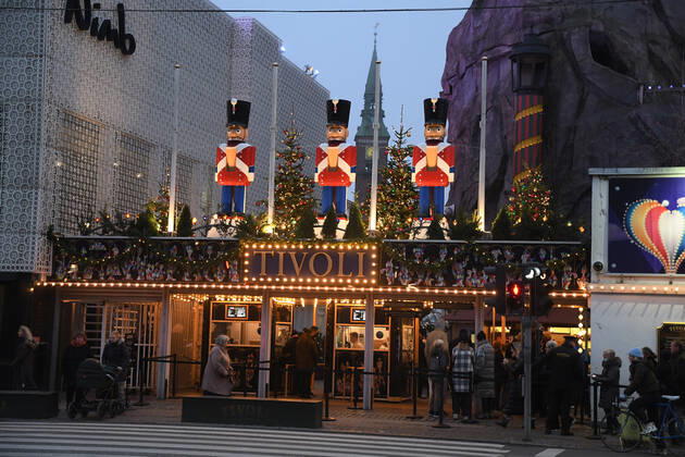 Copenhagen Denmark. 17 December 2021 Tivoli Garden will clsoe from sunday 19 Decemnber 2021 beacused omicron surge in Denmark. (Photo..Francis Joseph Dean Dean Pictures)
