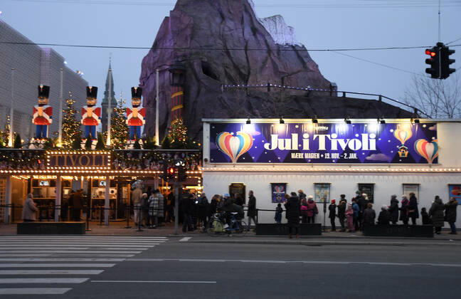 Copenhagen Denmark. 17 December 2021 Tivoli Garden will clsoe from sunday 19 Decemnber 2021 beacused omicron surge in Denmark. (Photo..Francis Joseph Dean Dean Pictures)