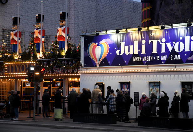 Copenhagen Denmark. 17 December 2021 Tivoli Garden will clsoe from sunday 19 Decemnber 2021 beacused omicron surge in Denmark. (Photo..Francis Joseph Dean Dean Pictures)