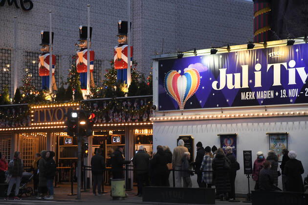 Copenhagen Denmark. 17 December 2021 Tivoli Garden will clsoe from sunday 19 Decemnber 2021 beacused omicron surge in Denmark. (Photo..Francis Joseph Dean Dean Pictures)