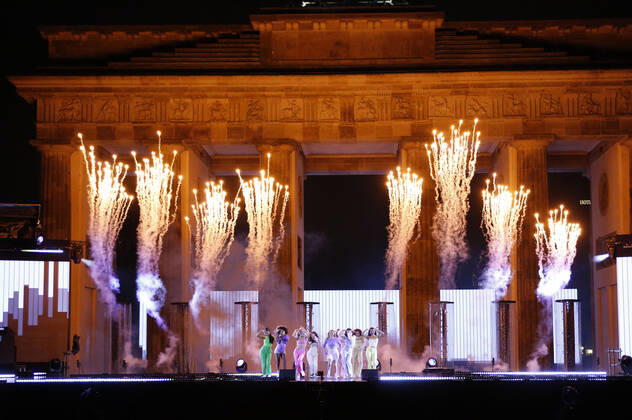 Venus in der Silvestershow Celebrate at the Gate - Willkommen 2022 am Brandenburger Tor. Berlin, 31.12.2021