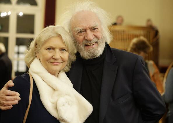 Achim Wolff mit Ehefrau Rita Feldmeier bei der Theaterpremiere von Rent a friend, Deutschland, Berlin, Schlosspark Theater, RENT A FRIEND, Komödie von Folke Braband, Mit Caroline Beil, Bürger Lars Dietrich, Alessija Lause & TORSTEN MÜNCHOW