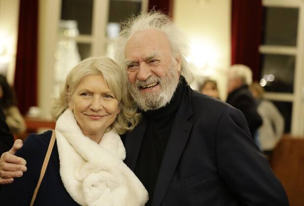 Achim Wolff mit Ehefrau Rita Feldmeier bei der Theaterpremiere von Rent a friend, Deutschland, Berlin, Schlosspark Theater, RENT A FRIEND, Komödie von Folke Braband, Mit Caroline Beil, Bürger Lars Dietrich, Alessija Lause & TORSTEN MÜNCHOW