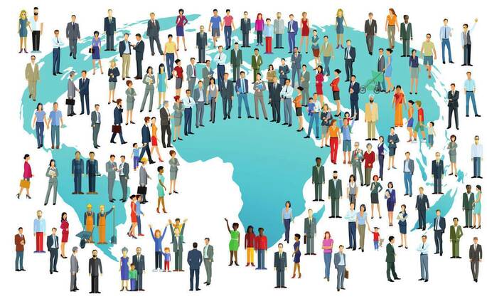 World Population International,illustration, 25.09.2021, Copyright: xscusix Panthermedia23469688
