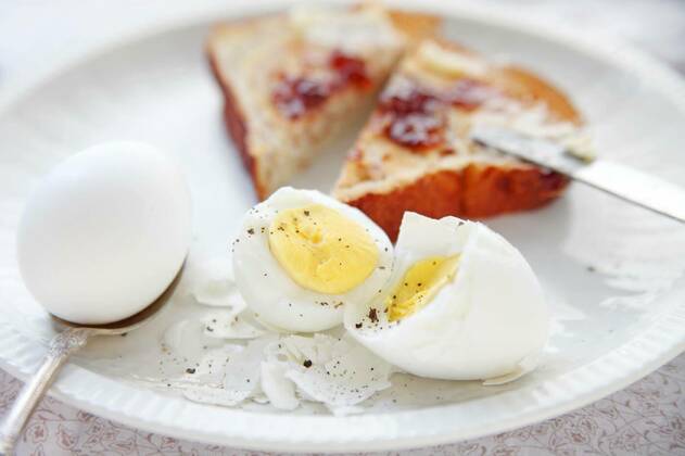  Eggs and toast breakfast, 26.09.2021, Copyright: xMoyax Panthermedia23955190