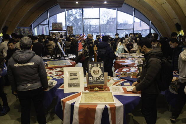 January 26, 2022, London, United Kingdom: People seen during the Hong Kong 181th birthday..Museum of Hong Kong hosts the celebration on the Hong Kong 181th birthday in the hope of providing more understanding of Hong Kong culture to people from all over the world at Brent Hub, North London. London United Kingdom - ZUMAs197 20220126_zaa_s197_179 Copyright: xMayxJamesx