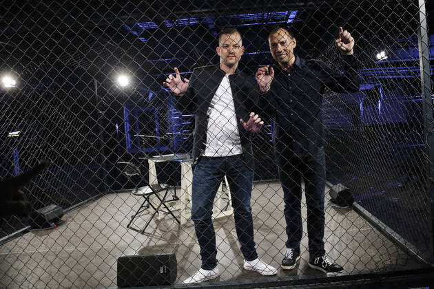 Vincent Kliesch Sebastian Fitzek Premiere von AURIS am 2. Mai 2019 auf dem Berliner Teufelsberg, Berlin Copyright: xVISTAPRESSx xWenzel