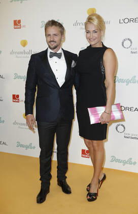 Sarah Connor mit Florian Fischer Dreamball 2014 am 11. September 2014 im Hotel The Ritz Carlton in Berlin