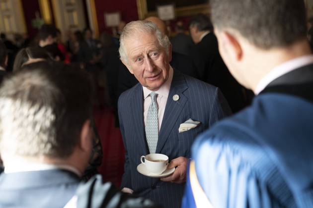 Bilder des Jahres 2022, Entertainment 02 Februar Entertainment Themen der Woche KW07 Entertainment Bilder des Tages . 17 02 2022. London, United Kingdom. Prince Charles and Princess Anne at a reception after presenting the Queen s Anniversary Prizes for higher and further education during a ceremony at St James s Palace in London.  xPoolx xi-Imagesx IIM-23109-0002