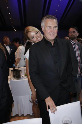 Franziska van Almsick mit Jürgen B. Harder Verleihung 19. Radio Regenbogen Award 22. April 2016 im Europa-Park Confertainment Center in Rust Copyright: xVISTAPRESSx xG.xChlebarov